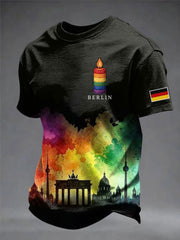 Herren T-Shirt mit kurzen Ärmeln Berlin