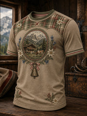 Herren-T-Shirt mit Kunstdruck im österreichischen Landhausstil