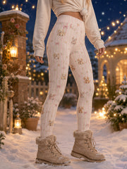 Frauen Tier Hund-Themen-Kunstdruck Leggings
