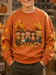Herren Herbst muster bedrucktes Sweatshirt