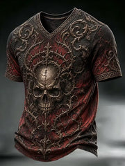 Retro Dark Punk Kunstdruck Casual T-Shirt