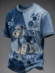 T-Shirt mit kurzen Ärmeln für Herren Wire Fox Terrier