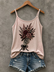 Gothic Floral Tank Top für Damen
