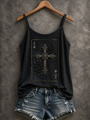 Frauen Christliches Kreuz Spielkarten Tank Top