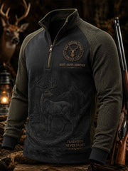 Herren-Sweatshirt im Vintage-Stil mit traditionellem Rentiermuster