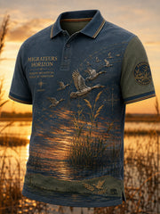 Herren-T-Shirt mit Kurzärmeln zur französischen Jagdsaison