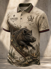 Herren-T-Shirt mit Kurzärmeln zur französischen Jagdsaison