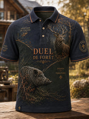 Herren-T-Shirt mit Kurzärmeln zur französischen Jagdsaison