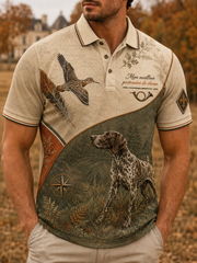 Herren-T-Shirt mit Kurzärmeln zur französischen Jagdsaison