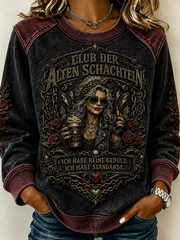 Humorvolles Frauen-Slogan-Top