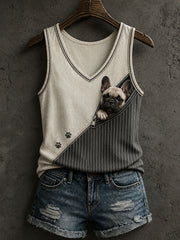 Damen schöne französische Bulldogge Tank Top