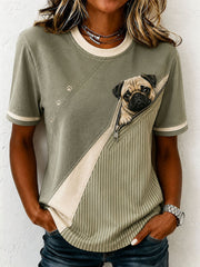 Damen-Mops T-Shirt