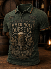 Herren-Humoristisches Slogan-Kurzarmhemd