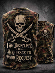 Herren Punk Style Slogan Grafik Print Tank Top