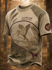Herren-T-Shirt mit kurzen Ärmeln – Französische Jagdsaison