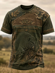 Herren-T-Shirt mit kurzen Ärmeln – Französische Jagdsaison