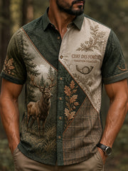 Französische Jagd saison für Männer kurze Ärmel T-Shirt