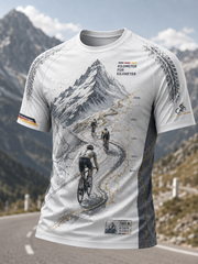 Herren-Kurzarm-T-Shirt für Radsport kultur