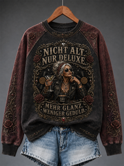 Frauen humorvolle Slogan Raglan Ärmel Sweatshirt