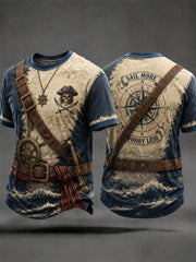 Herren-T-Shirts mit Piratenmuster