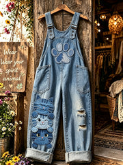 Damen-Tier-Kunst bedruckte Overalls