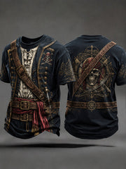 Herren-T-Shirts mit Piratenmuster