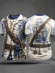 Herren-T-Shirts mit Piratenmuster