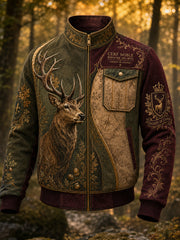 Patchwork-Jacke der französischen Jagd saison für Männer