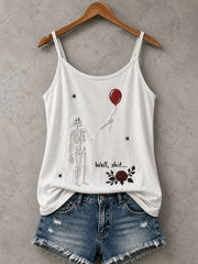 Gothic Skull Tank Top für Damen