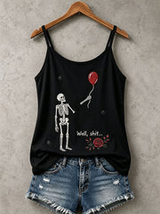 Gothic Skull Tank Top für Damen