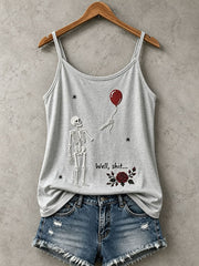 Gothic Skull Tank Top für Damen