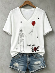 Frauen Gothic Schädel T-Shirt