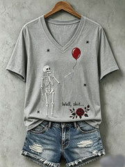 Frauen Gothic Schädel T-Shirt
