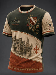 Herren-T-Shirt mit Alsatik-Print aus Frankreich