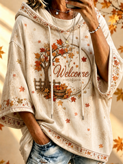 Herbst bäume für Frauen Herbst blätter bedruckt Hoodie