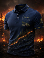 Herren-T-Shirt mit kurzen Ärmeln – Europäische Waldbrände