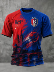 Grafik-Raglan-T-Shirt mit kurzen Ärmeln zum Jubiläum des Herrenfußballclubs