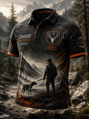 Herren-T-Shirt mit kurzen Ärmeln – Französische Jagdsaison