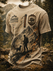 Herren-T-Shirt mit kurzen Ärmeln – Französische Jagdsaison
