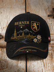 Herren-Stadtsouvenir-Hut mit Grafikdruck