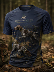 Herren-T-Shirt mit Kurzärmeln zur französischen Jagdsaison