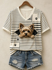 Frauen niedliches Yorkshire Terrier T-Shirt