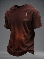 T-Shirt mit kurzen Ärmeln Retro Faith für Herren
