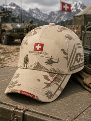 Herrenhut im Vintage-Stil mit militärinspiriertem Muster