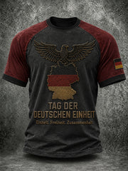Herren-Tag der Deutschen Einheit-Print-T-Shirt