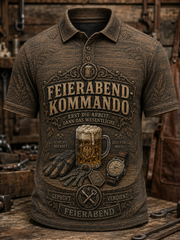Herren-Humoristisches Slogan-Kurzarm-Shirt