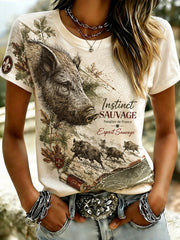 Französische Jagdsaison – Damen-T-Shirt mit kurzen Ärmeln