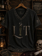 Damen-Halloween-T-Shirt mit kurzen Ärmeln
