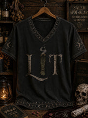 Damen-Halloween-T-Shirt mit kurzen Ärmeln