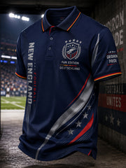 Herren-Rugbyclub-Graphic-Polo-Shirt mit kurzen Ärmeln
